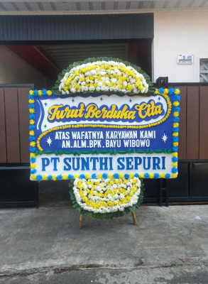 Papan Bunga Duka di Pajarakan Karya